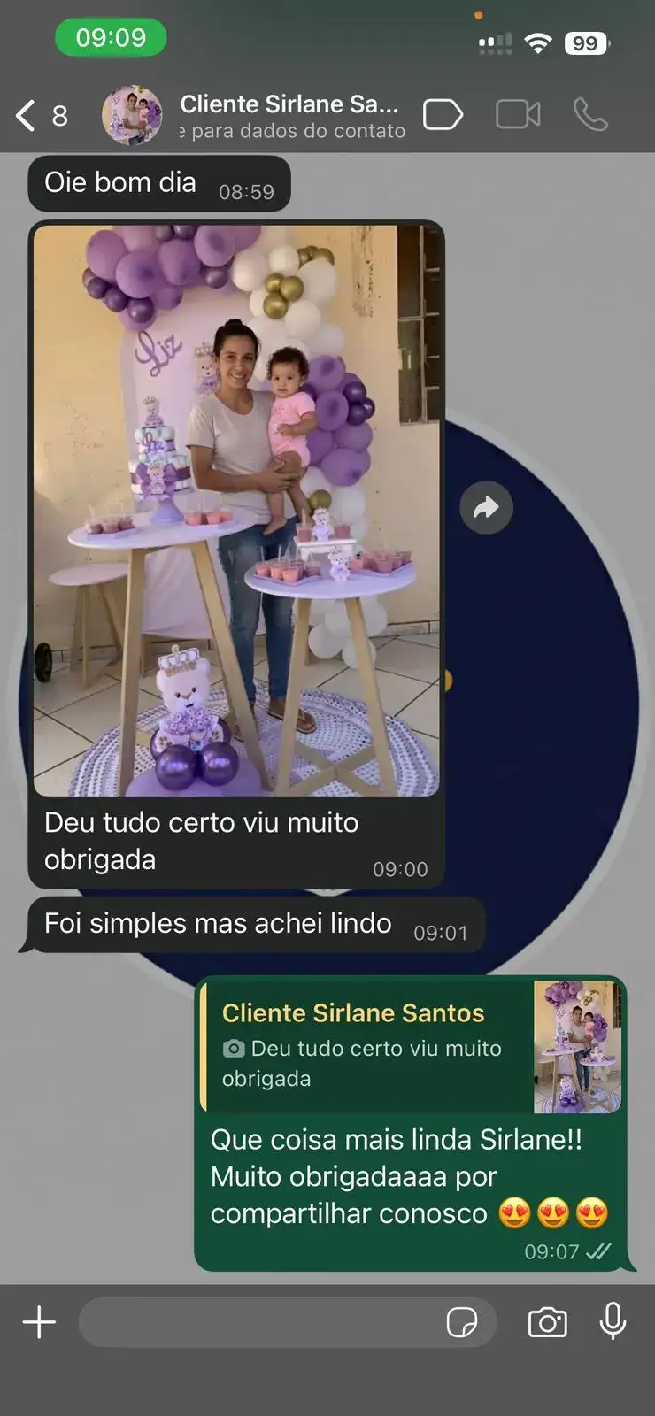 Depoimento de cliente — exemplo 1